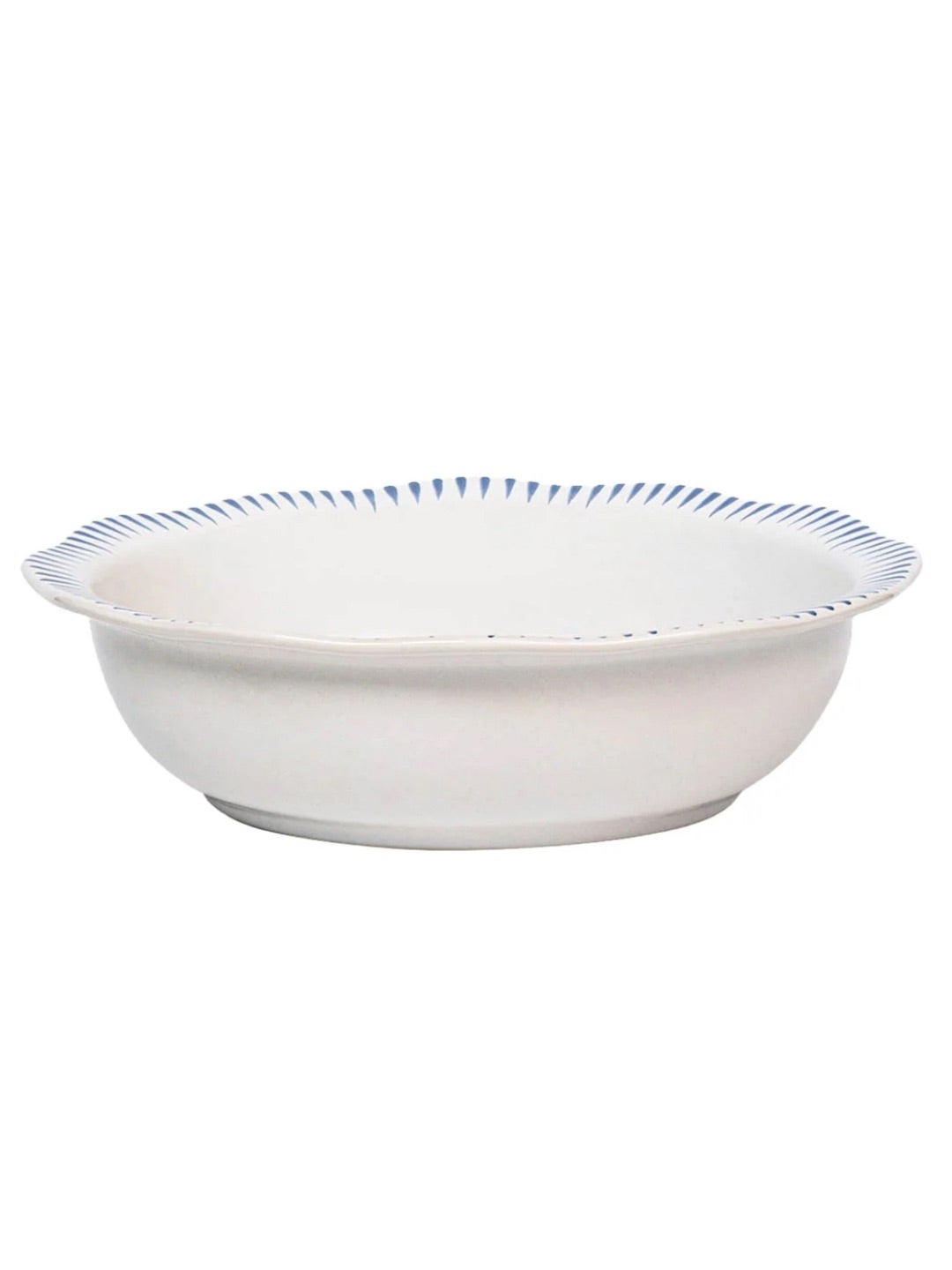Special Order - Sitio Stripe 12 IN Serving Bowl - Delft Blue